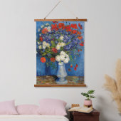 Vincent van Gogh - Vase met Cornbloemen en papaver Hangend Wandkleed (Slaapkamer)