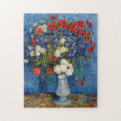 Vincent van Gogh - Vase met Cornbloemen en papaver Legpuzzel (Verticaal)