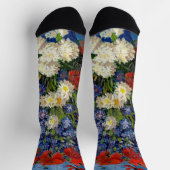 Vincent van Gogh - Vase met Cornbloemen en papaver Sokken (Top)