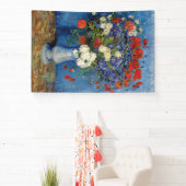 Vincent van Gogh - Vase met Cornbloemen en papaver Spandoek (Insitu)