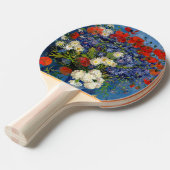 Vincent van Gogh - Vase met Cornbloemen en papaver Tafeltennisbatje (Voorkant Gekanteld)