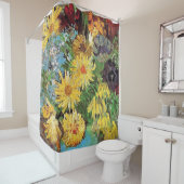 Vincent van Gogh - Vase met Dagen en Anemones Douchegordijn (In situ)