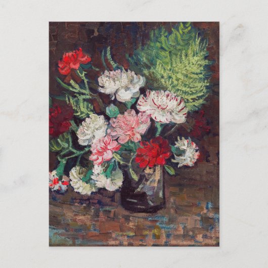 Vincent van Gogh Vase met het Briefkaart van de an (Voorkant)