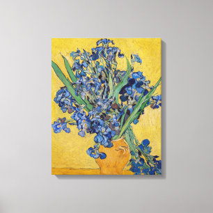 Vincent van Gogh - Vase met Irises Canvas Afdruk
