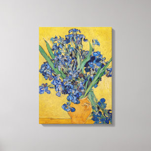 Vincent van Gogh - Vase met Irises Canvas Afdruk