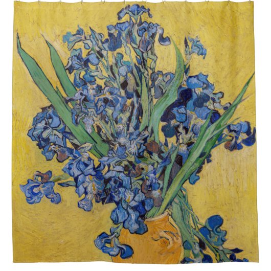 Vincent van Gogh - Vase met Irises Douchegordijn (Voorkant)
