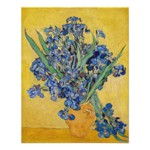 Vincent van Gogh - Vase met Irises Foto Afdruk
