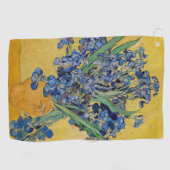 Vincent van Gogh - Vase met Irises Golfhanddoek (Horizontaal)