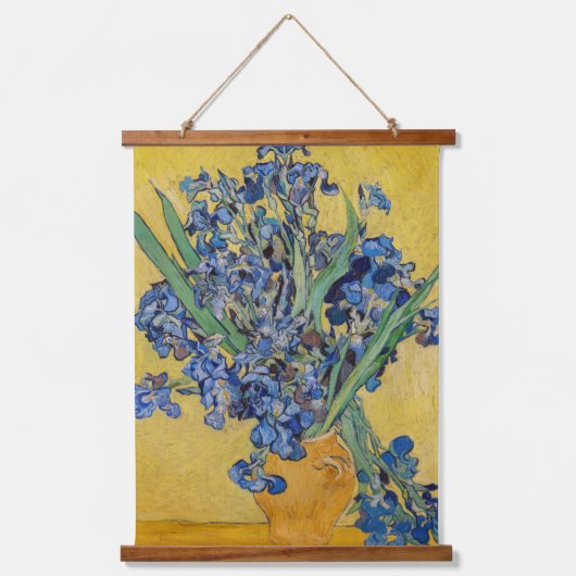 Vincent van Gogh - Vase met Irises Hangend Wandkleed (Voorkant)