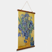 Vincent van Gogh - Vase met Irises Hangend Wandkleed (Gebogen)