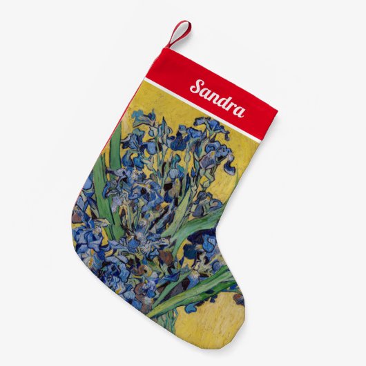 Vincent van Gogh - Vase met Irises Kleine Kerstsok (Voorkant (Hangend))