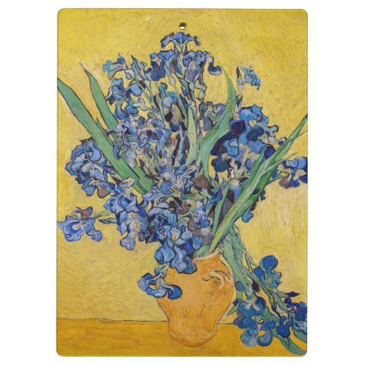 Vincent van Gogh - Vase met Irises Klembord (Achterkant)