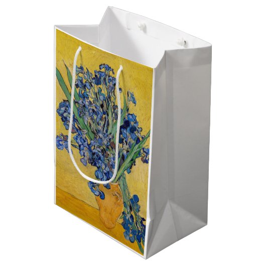 Vincent van Gogh - Vase met Irises Medium Cadeauzakje (Voorkant Gekanteld)