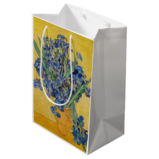 Vincent van Gogh - Vase met Irises Medium Cadeauzakje (Achterkant Gekanteld)