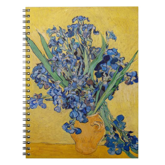 Vincent van Gogh - Vase met Irises Notitieboek (Voorkant)