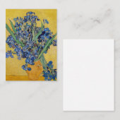 Vincent van Gogh - Vase met Irises Notitiekaartje (Voorkant / Achterkant)