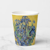 Vincent van Gogh - Vase met Irises Papieren Bekers (Achterkant)