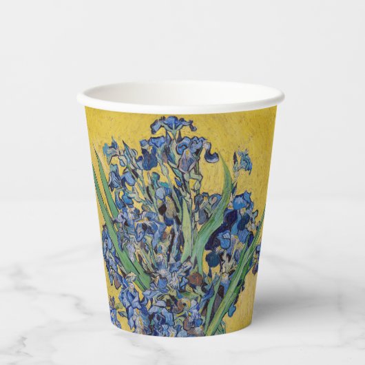 Vincent van Gogh - Vase met Irises Papieren Bekers (Voorkant)