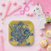 Vincent van Gogh - Vase met Irises Papieren Bordje (Feest)