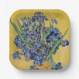 Vincent van Gogh - Vase met Irises Papieren Bordje