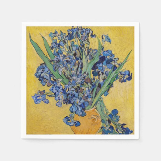 Vincent van Gogh - Vase met Irises Servet (Voorkant)