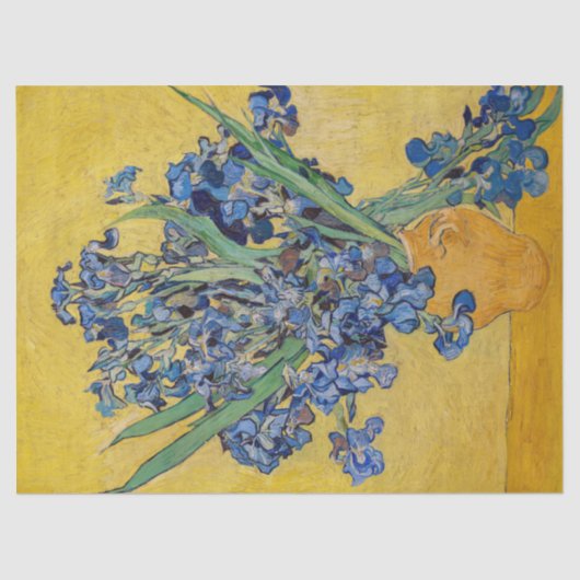 Vincent van Gogh - Vase met Irises Tissuepapier (Voorkant)