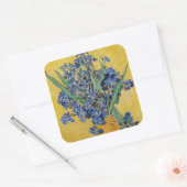 Vincent van Gogh - Vase met Irises Vierkante Sticker (Envelop)