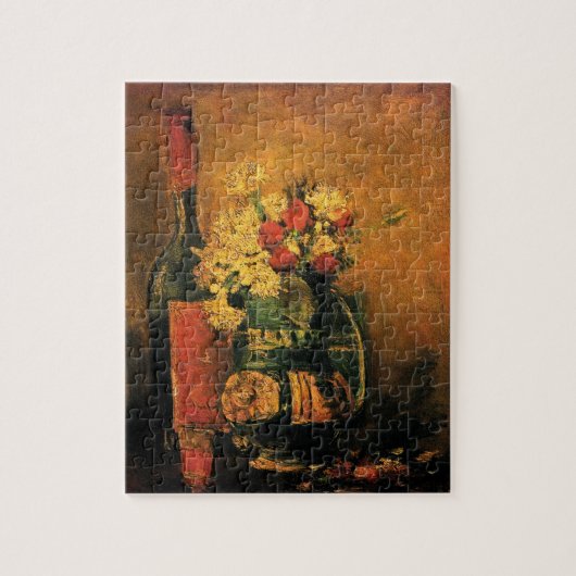Vincent Van Gogh - Vase met karnalen Fine Art Legpuzzel (Verticaal)