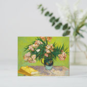Vincent Van Gogh Vase met Oleanders en Boeken Briefkaart (Staand voorkant)