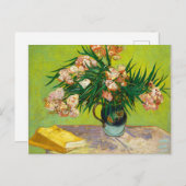 Vincent Van Gogh Vase met Oleanders en Boeken Briefkaart (Voorkant / Achterkant)