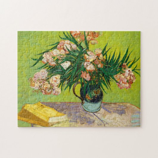 Vincent Van Gogh Vase met Oleanders en Boeken Legpuzzel (Horizontaal)