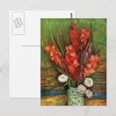 Vincent van Gogh - Vase met Red Gladioli Briefkaart (Voorkant / Achterkant)