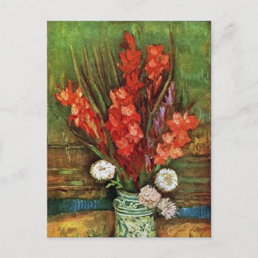Vincent van Gogh - Vase met Red Gladioli Briefkaart (Voorkant)