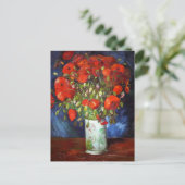 Vincent Van Gogh Vase met Red Poppies Fine Art Briefkaart (Staand voorkant)