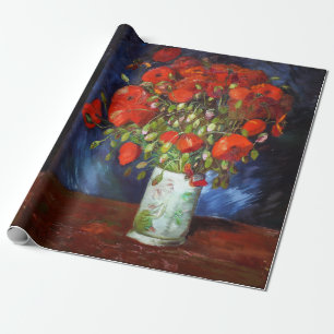 Vincent Van Gogh Vase met Red Poppies Fine Art Cadeaupapier