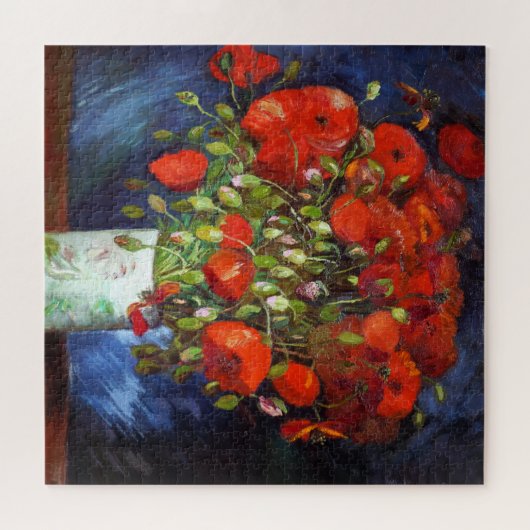 Vincent Van Gogh Vase met Red Poppies Fine Art Legpuzzel (Horizontaal)