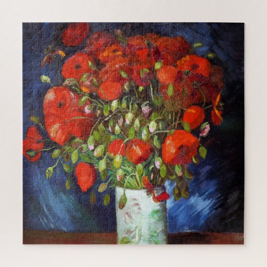 Vincent Van Gogh Vase met Red Poppies Fine Art Legpuzzel (Verticaal)