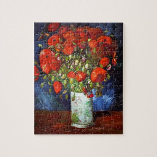 Vincent Van Gogh Vase met Red Poppies Fine Art Legpuzzel (Verticaal)