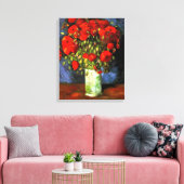 Vincent Van Gogh Vase met Red Poppies Floral Art Canvas Afdruk (Insitu (Woonkamer))