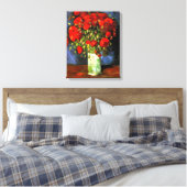 Vincent Van Gogh Vase met Red Poppies Floral Art Canvas Afdruk (Insitu (Slaapkamer))