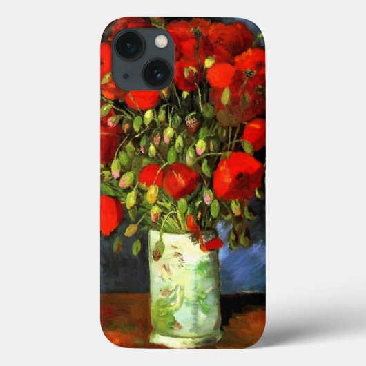 Vincent Van Gogh Vase met Red Poppies Floral Art Case-Mate iPhone Case (Achterkant)