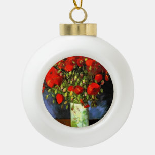 Vincent Van Gogh Vase met Red Poppies Floral Art Keramische Bal Ornament