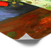 Vincent Van Gogh Vase met Red Poppies Floral Art Poster (Hoek)