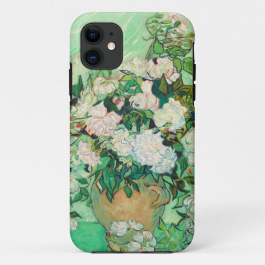 Vincent Van Gogh Vase met roze Roses Fine Art Case-Mate iPhone Case (Achterkant)