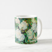 Vincent Van Gogh Vase met roze Roses Fine Art Koffiemok (Voorkant rechts)