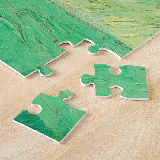 Vincent Van Gogh Vase met roze Roses Fine Art Legpuzzel (Zijkant)