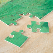 Vincent Van Gogh Vase met roze Roses Fine Art Legpuzzel (Zijkant)