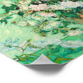 Vincent Van Gogh Vase met roze Roses Fine Art Poster (Hoek)