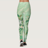 Vincent van Gogh Vase met roze Roses GalleryHD Leggings (Achterkant)