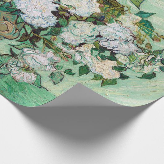 Vincent van Gogh Vase met roze rozen Cadeaupapier (Hoek)